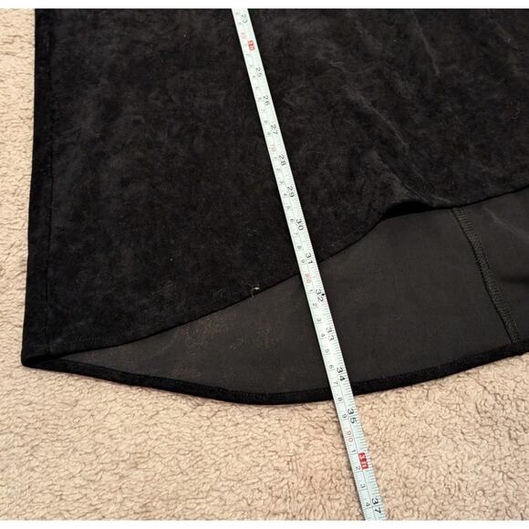 NWOT James Perse Black Crushed Velvet A-line Midi Skirt, size 1/ US 4 - Picture 10 of 10